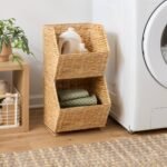 Woven Water Hyacinth Open Front Crate Natural - Brightroom - Image 2