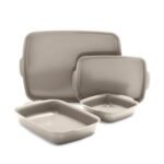 GreenPan Premiere Ovenware 4pc Ceramic Nonstick Set Taupe