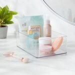 9x6x3.25" Large Plastic Bathroom Tray Clear - Brightroom - Image 2