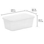 6qt Clear Storage Box White - Brightroom - Image 2