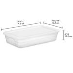 41qt Clear Under Bed Storage Box White - Brightroom - Image 2