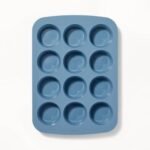12ct Silicone Muffin Pan Blue - Figmint