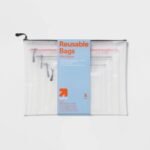 Set of 5 Zippered Pouch Organizers - up&up