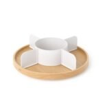 Umbra Bellwood Lazy Susan Divided Natural - Image 2