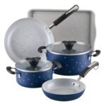 Farberware Disney Bon Voyage 7pc Ceramic Nonstick Cookware Set Blue