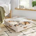 Underbed Storage with Wheels and Adjustable Dividers Off-White - Brightroom - Image 2