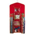 Holiday Hanging Gift Wrap Organizer with 4 Front Pockets - Simplify