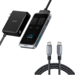 Anker Prime Charging Station (8-in-1, 240W) and Anker Prime USB-C to USB-C Cable (240W, Upcycled-Braided)