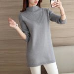 Spring Autumn Winter New Turtleneck Sweater Women's Jumper Medium Long Wool Knit Top Pullover Bottoming Sweaters Pulls Femmes - Image 6