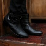 VUSUVON Fashion Men Spring Autumn Pointed Toe Height Increase Chelsea Ankle Boots Western High Top Casual Shoe PU Leather - Image 14