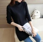 Spring Autumn Winter New Turtleneck Sweater Women's Jumper Medium Long Wool Knit Top Pullover Bottoming Sweaters Pulls Femmes - Image 3