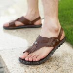 Hot Sale Men's Summer Sandals Breathable Leather Flip-Flops Slippers Men Hand-made Beach Casual Shoes Big Size 47 - Image 5