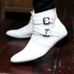 VUSUVON Fashion Men Spring Autumn Pointed Toe Height Increase Chelsea Ankle Boots Western High Top Casual Shoe PU Leather - Image 15