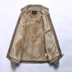 2025 Autumn Men Jackets 100% Cotton Chaqueta Casual Solid Fashion Vintage Warm Vestes Coats High Quality M-5XL Winter Jacket Men - Image 2