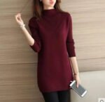Spring Autumn Winter New Turtleneck Sweater Women's Jumper Medium Long Wool Knit Top Pullover Bottoming Sweaters Pulls Femmes - Image 5