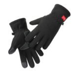 Men Women Winter Polar Fleece Silica Gel Non Slip Touch Screen Driving Mitten Plus Velvet Thick Warm Sport Cycling Glove F22 - Image 4