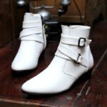 VUSUVON Fashion Men Spring Autumn Pointed Toe Height Increase Chelsea Ankle Boots Western High Top Casual Shoe PU Leather - Image 8