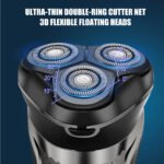 Solimpia Smart Shaver Portable Electric Beard Razor Men's Multi-Function Digital Display Washable Intelligent Beard Trimmer - Image 3