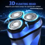 Electric Razor for Men Cordless,Men's Electric Shaver,,Pop-up Trimmer,Wet or Dry Rotary Shaver for Men for Travel,USB Fast Charging - Image 4
