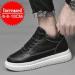 High Quality Men Sneakers Elevator Shoes for Men Fashion Casual Shoes Comfortable Leather Sports Shoes Height Increase 6/8/10cm - Image 2