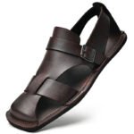 Retro Men's Summer Fashion Hollow Breathable Sandals Comfortable Anti-Slip Wear-Resistant Handmade Roman Style Slippers - Image 3