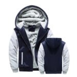 Winter Jacket Men Warm Coat Thick Fleece Male Zipper Hooded Jackets Casual Hooded Sportswear Outerwear Long Sleeves Sports Hoody - Image 3