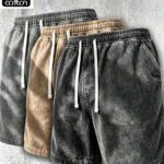 3Piece Men's Vintage Shorts Solid Color Pants Summer Beach Shorts Pure Color Unisex Shorts Sports Wear