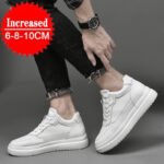 High Quality Men Sneakers Elevator Shoes for Men Fashion Casual Shoes Comfortable Leather Sports Shoes Height Increase 6/8/10cm - Image 5