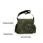 Japanese Cat Pattern Shoulder Bags Cute Vintage Crossbody Bag Adjustable Shoulder Strap Large Capacity Message Bag For Women - Image 3
