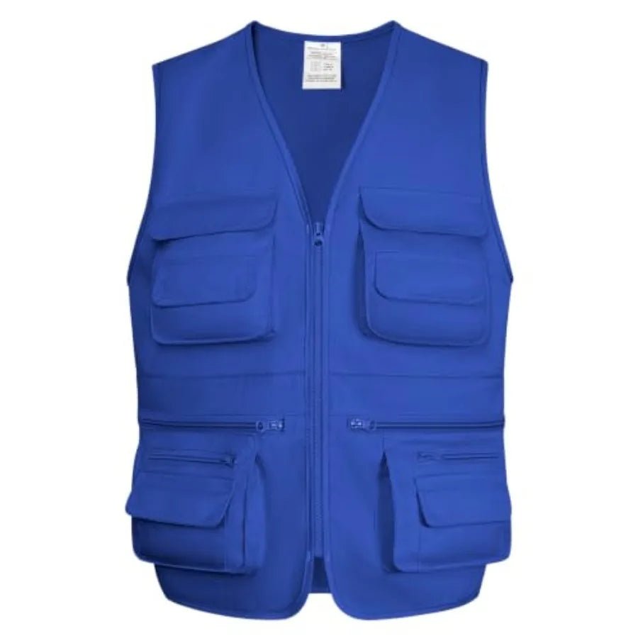 S0c367ea837e7482daad7dfbc044d8ac1r.jpg Fishing Vest for Men Outdoor, Utility Safari Cargo Vest With 8 Pockets, Lightweight, Work, Hiking, Travel - Image 1