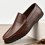 Hot-selling Men's Casual Shoes PU Leather Male Loafers New Arrival Moccasins Light Comfortable Man Driving Wedding Flats Slip-On - Image 4