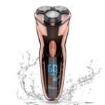 Hatteker Electric Shaver for Men Full Body Washable Rechargeable LCD Display Floating Beard Razor
