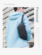 Mark Ryden Men's Handbag Man Belt Pouch Sports Casual Cycling Small Waist Pack Crossbody Bag Shoulder Bag Men's Crossbody Chest - Image 3
