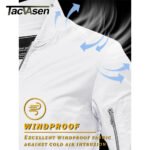 TACVASEN Men's Flight Jacket Summer Autumn Thin Lightweight Casual Windbreaker Multi-pockets Full Zip Up Varsity Baseball Jacket - Image 3