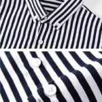 New mens Stripe Shirt Long Sleeve Printing Breathable T Shirts Lapel Basic Shirts for Men Lightweight Hawaiian Shirt Streetwear - Image 2