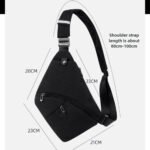 Sling Chest Bag Anti-theft Men Chest Bag Waterproof Tactical Sling Crossbody Bags Travel Cross Body Pack for Men - Image 3