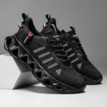 2026 New Unisex Striped Cut-out Sneakers, Breathable Mesh, Non-slip, Shock-absorbing Thick Sole, Stylish and Classic, Versatile for Fashion, Outdoor Jogging, Street Casual Sports Sneakers, Running Shoes - Image 4