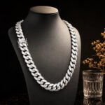 20mm Silver Miami Cuban Link Chain Necklace for Men, Heavy Chunky Stainless Steel Curb Chain with Polished Finish, Bold Hip Hop Rapper Jewelry for Streetwear, Nightclub, Concert, Daily Outfit, Birthday, Anniversary, Father's - Image 6