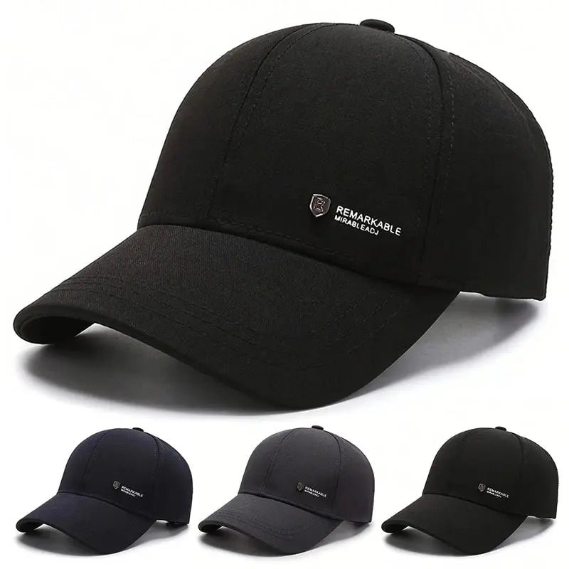 S12183abb7ae44dc089afda96247688dci.jpg Unisex REMARKABLE Letter Label Baseball Caps Spring Autumn Outdoor Adjustable Casual Hats Sunscreen Hat - Image 1