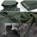 Men's Winter Autumn Warm Softshell Fleece Hood Cargo Jackets Camping Hiking Climbing Hunting Fishing Outdoor Windproof M-5XL - Image 6