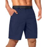 Mens Cargo Hiking Shorts Water Resistant Quick Dry Lightweight Breathable Tactical Shorts with Nylon Belt - Image 36