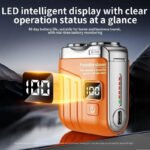 9000+ RPM Portable Electric Shaver, 180-Day Battery & 1H Fast Charge, LED Smart Display, Waterproof, Floating Blades, Type-C - Image 4