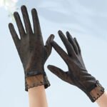 Sun Protection Lace Gloves Summer Touchscreen Breathable Non-Slip Driving Gloves Elegant Lace Design for Women Outdoor Shopping - Image 3