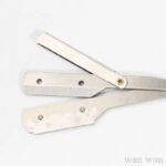 Stainless Steel Razor Holder Golden Men's Manual Folding Straight Edge Shaver Barber Shop Beard Trimmer With Shaving Blade Y1003 - Image 3
