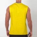 Men's Fitness Tank Tops Europe United States Fashion Brand Round Neck Sports Sleeveless T-shirt Summer Men Mesh Running Vests - Image 2
