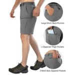 Mens Cargo Hiking Shorts Water Resistant Quick Dry Lightweight Breathable Tactical Shorts with Nylon Belt - Image 5