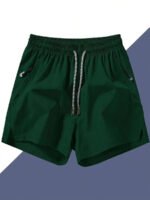 Men's Anti-Lost Drawstring Sports Shorts With Zipper Pockets - Image 12