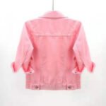 Women Denim Jacket Spring Autumn Short Coat Pink Jean Jackets Casual Tops Purple Yellow Purple Blue Loose Tops Lady Outerwear - Image 5