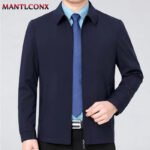 Solid Color Turn-down Collar Men's Jacket Loose Cardigan Spring Jacket for Men Business Work Male Clothing Casual Coats Male 3XL - Image 4