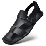 Retro Men's Summer Fashion Hollow Breathable Sandals Comfortable Anti-Slip Wear-Resistant Handmade Roman Style Slippers - Image 6